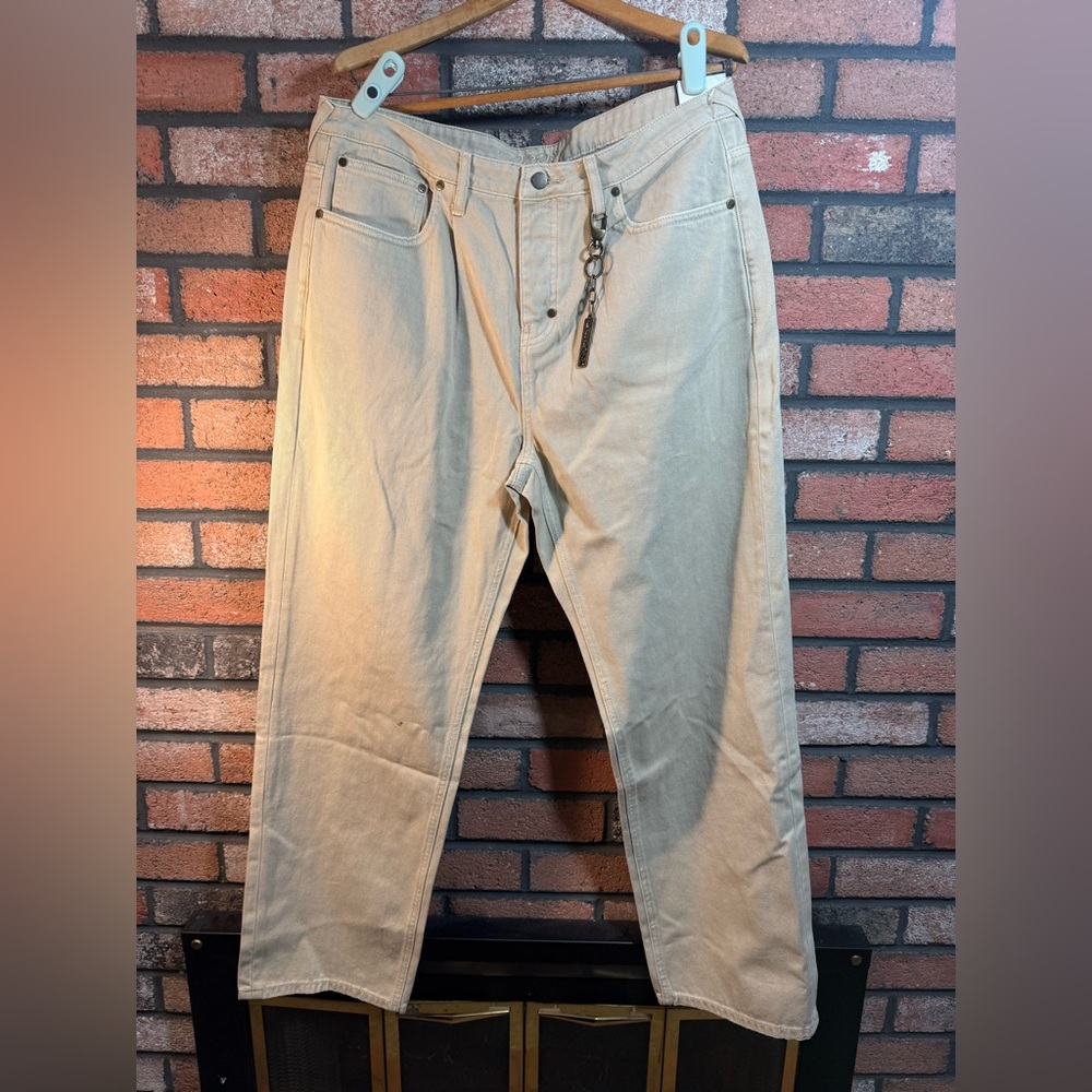 PRPS Chevelle Baggy Jeans Pants Khaki Wide Stone 36x36 NWT